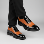 Felix Oxford Shoes - Ostrich-Embossed