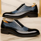 Felix Oxford Shoes - Ostrich-Embossed