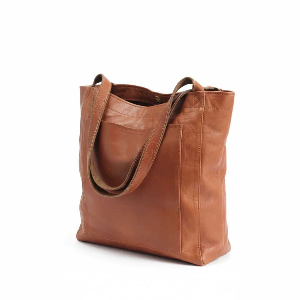 Women's Elvi Structured Leather Shoulder Bag