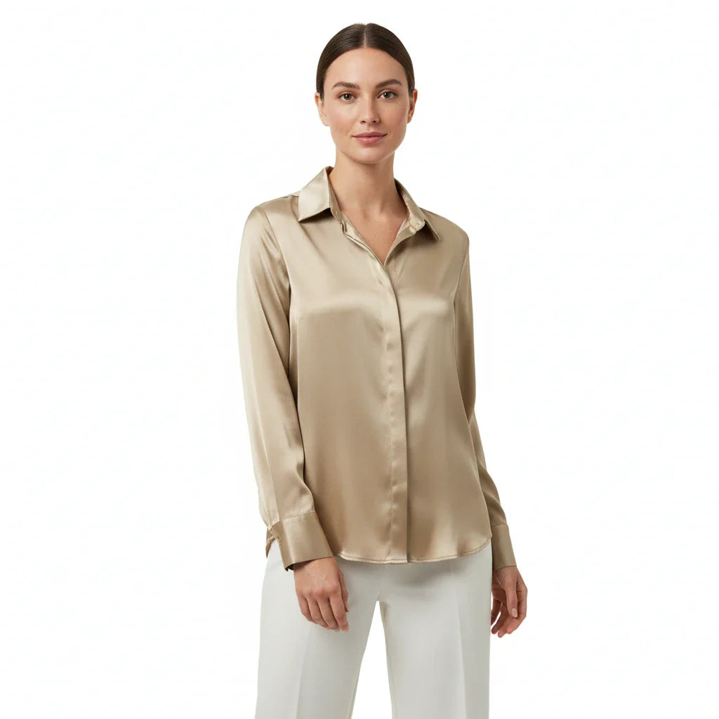 Women's Vira Luxurious Classic Satin Blouse