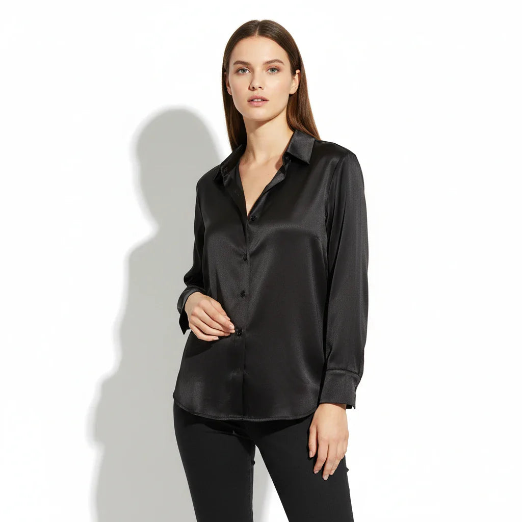 Women's Vira Luxurious Classic Satin Blouse