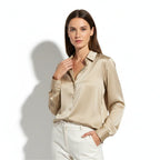Women's Vira Luxurious Classic Satin Blouse