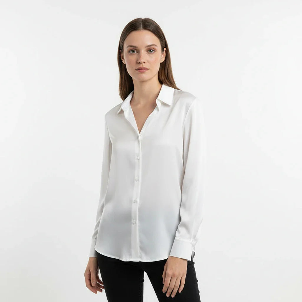 Women's Vira Luxurious Classic Satin Blouse